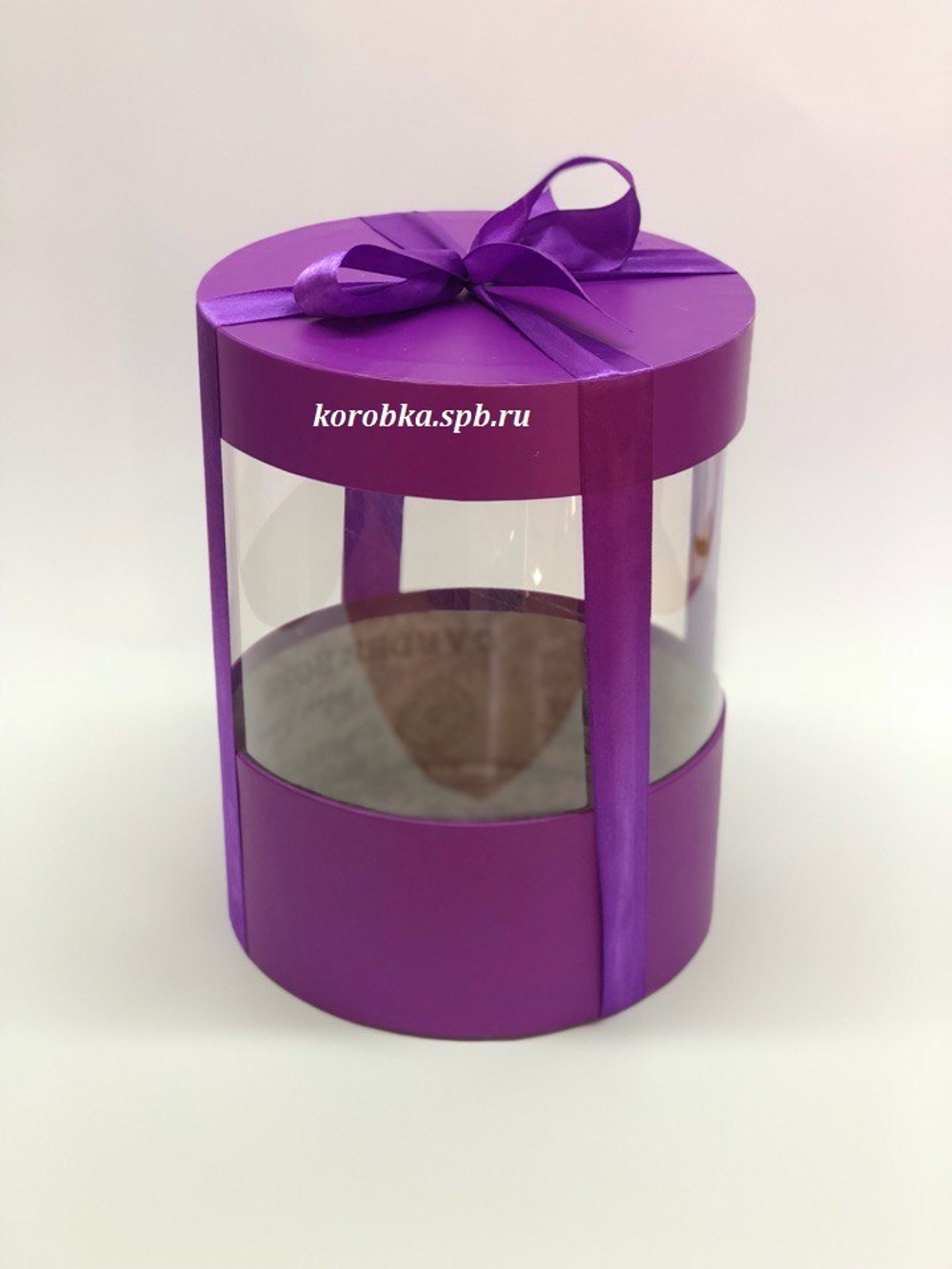 Коробка аквариум 22,5 см Цвет : Фиолетовый .