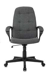 Кресло руководителя Бюрократ CH 002 серый 3C1 крестов. пластик