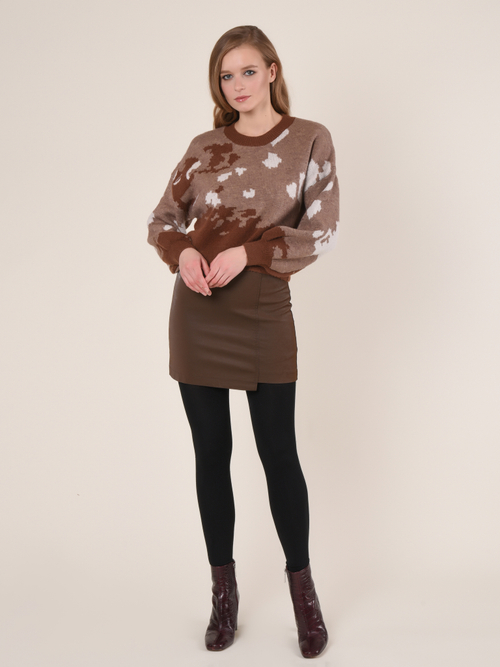 Юбка женская эко кожа