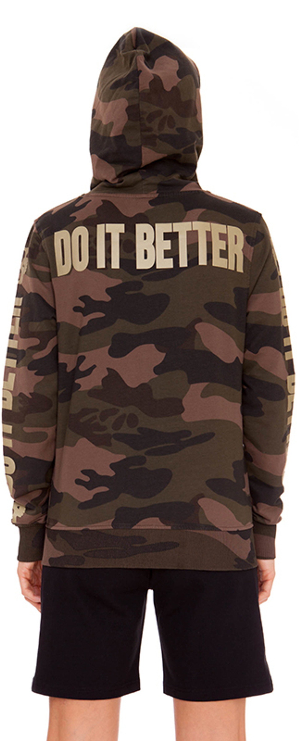 Женская Кофта теннисная Hydrogen Do It Better FZ Hoodie - зеленый