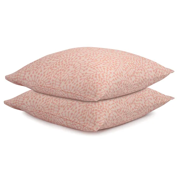 Набор из двух наволочек розового цвета с принтом "Спелая смородина", Scandinavian Touch, 70х70 см