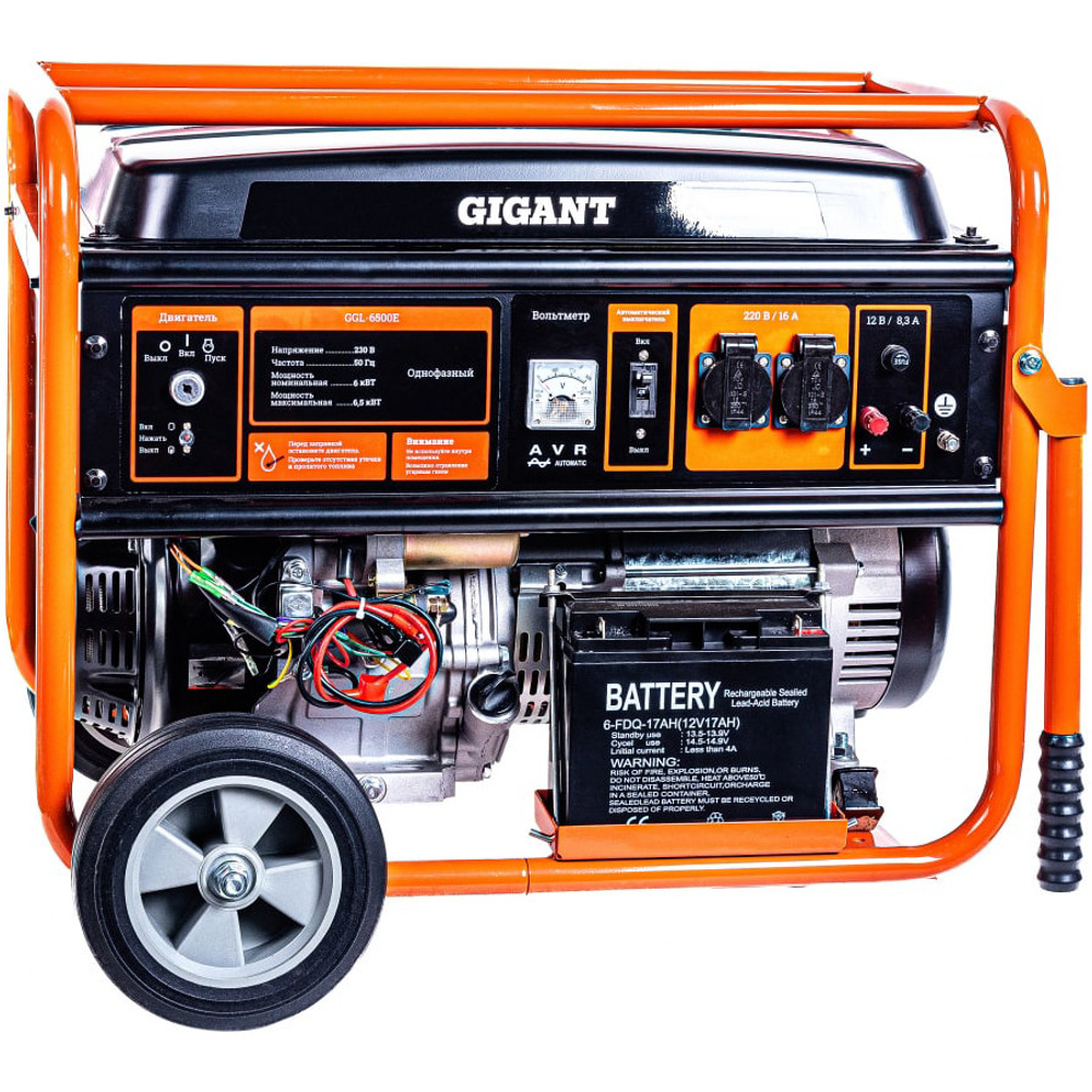Бензиновый генератор Gigant GGL-6500E 16694946