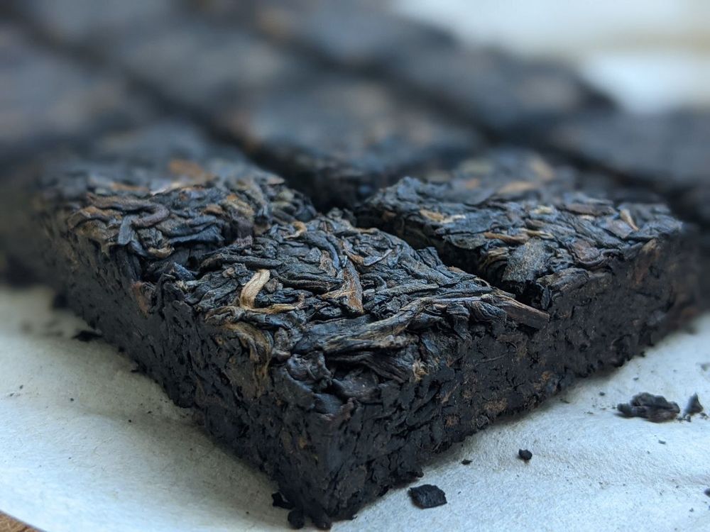 Шу пуэр плитка "Счастье", 80 гр