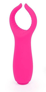 Ярко-розовый клиторальный стимулятор Grant (Цвет: ярко-розовый)