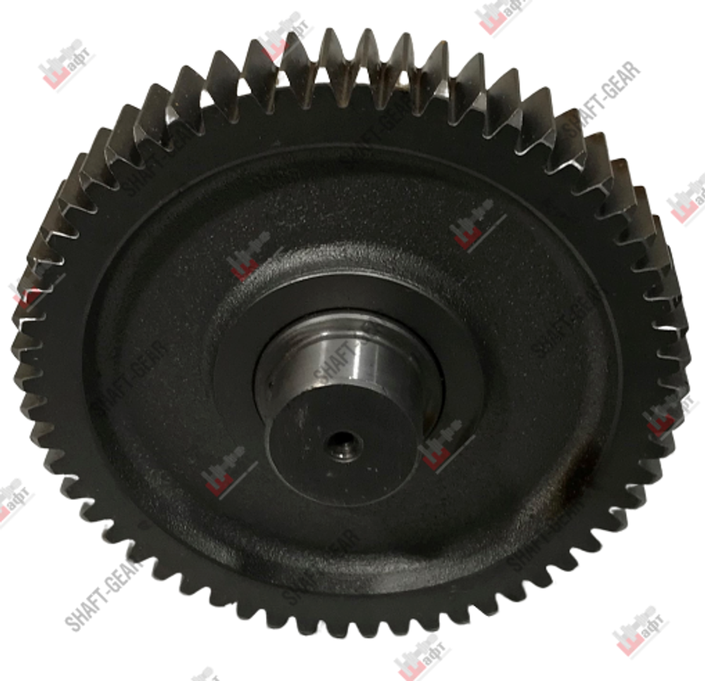 10JSD140-1707051 - Вал промежуточный демультипликатора (короткий) на КПП