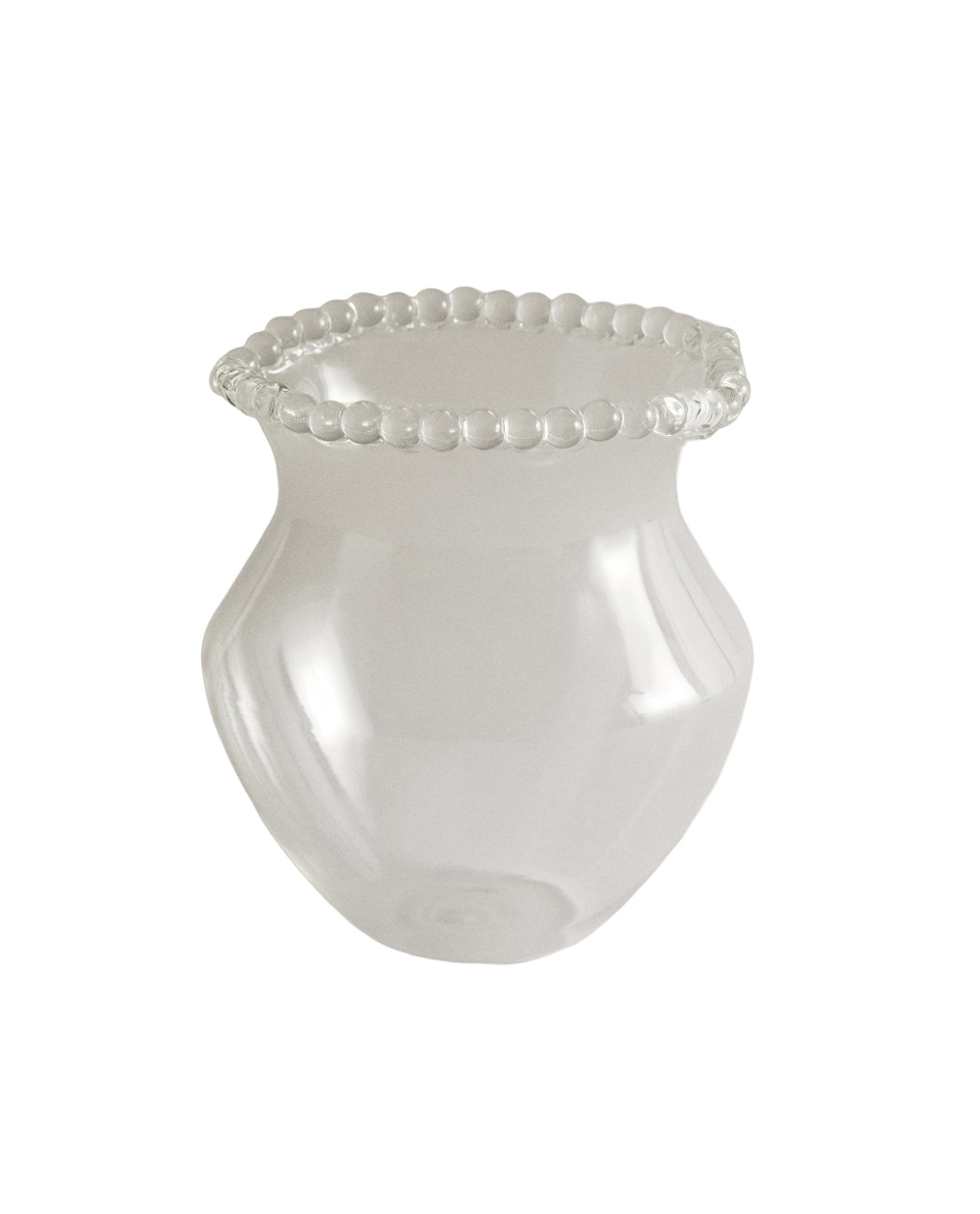 Zara Home Ваза из стекла, цвет прозрачный, 19 см