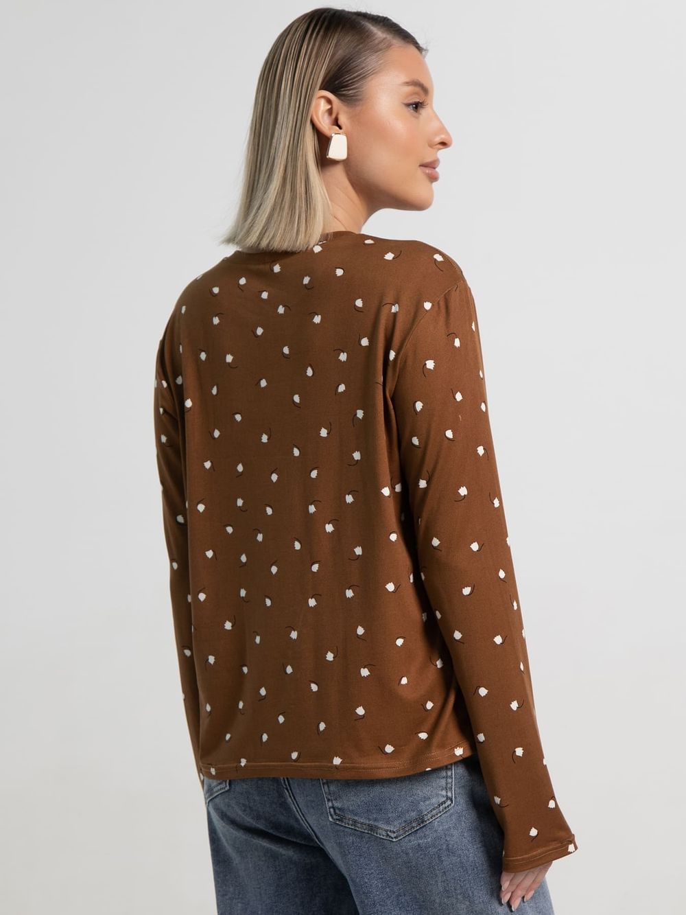 Лонгслив Вдвоём с тобой (коричневый) Б15511-7М LT Collection