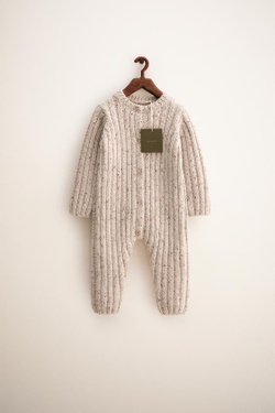 ZARA TIMELESS - КОМБИНЕЗОН С ШЕРСТЬЮ И ПУГОВИЦАМИ, СВЕТЛО-БЕЖЕВЫЙ