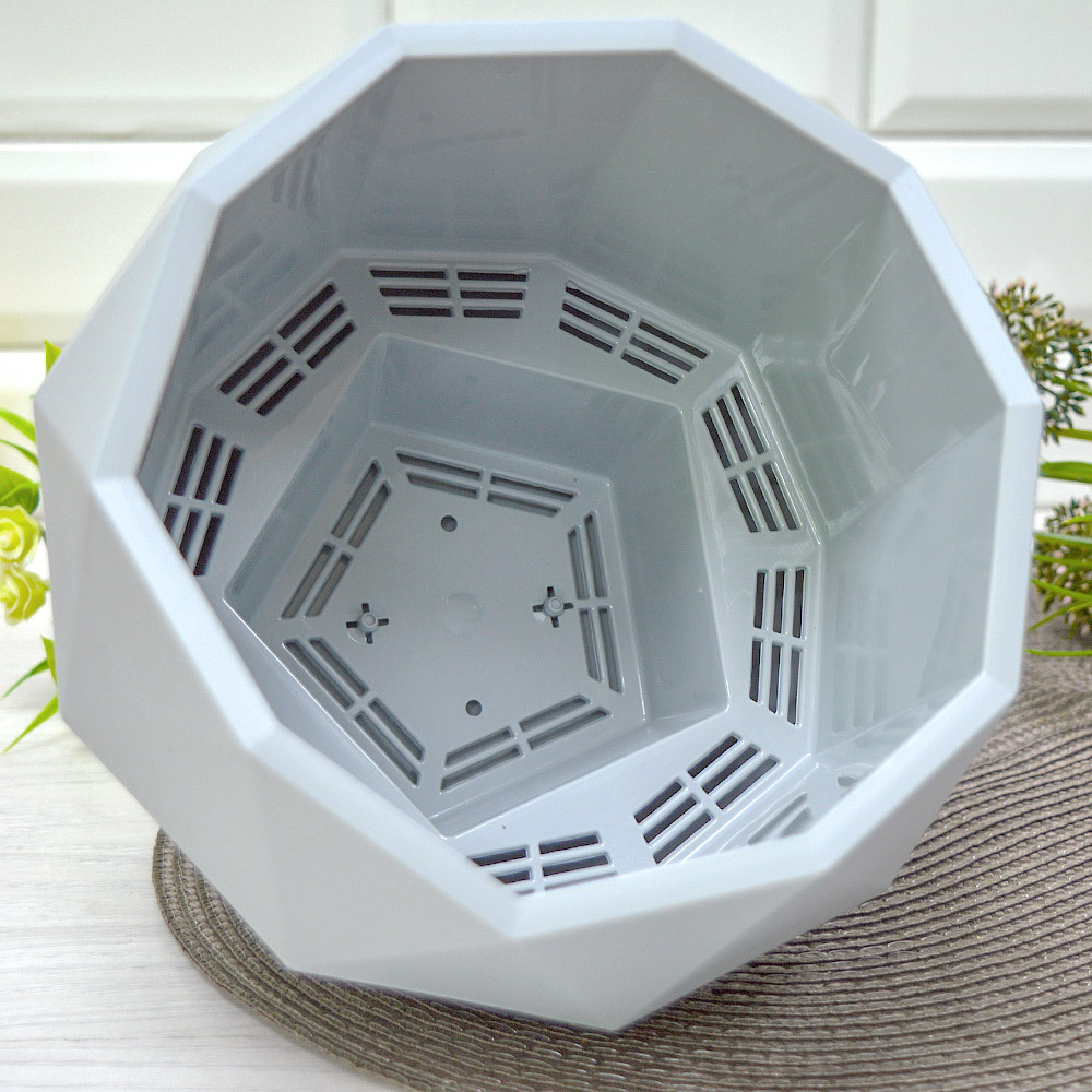 Кашпо Топаз 2,5л, серый жемчуг