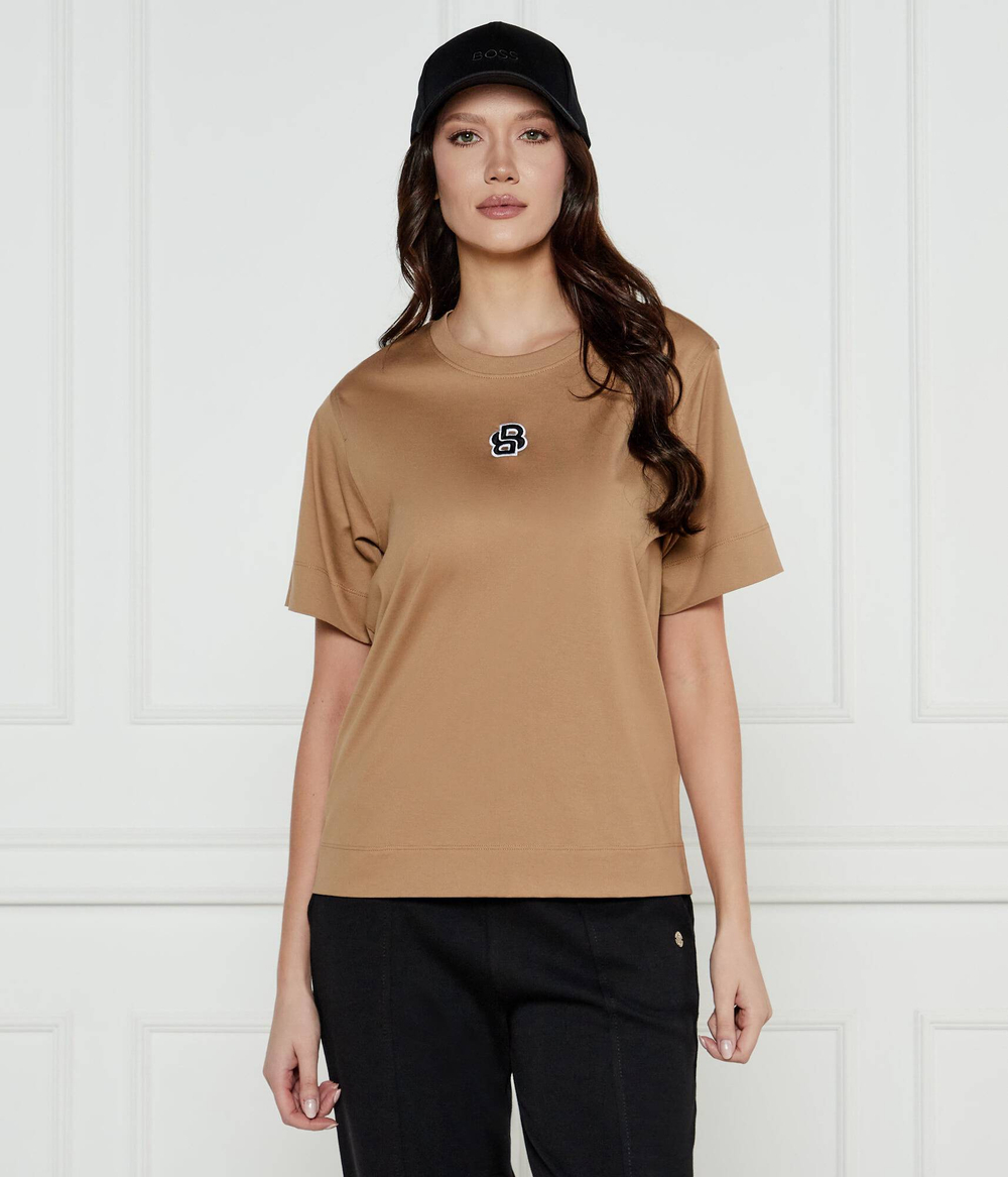 Футболка Elpha_placed1 BOSS BLACK - бежевый(50526205)
