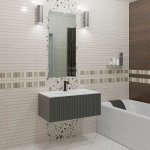 Тумба с раковиной LA FENICE TERRA Grigio 60 серая