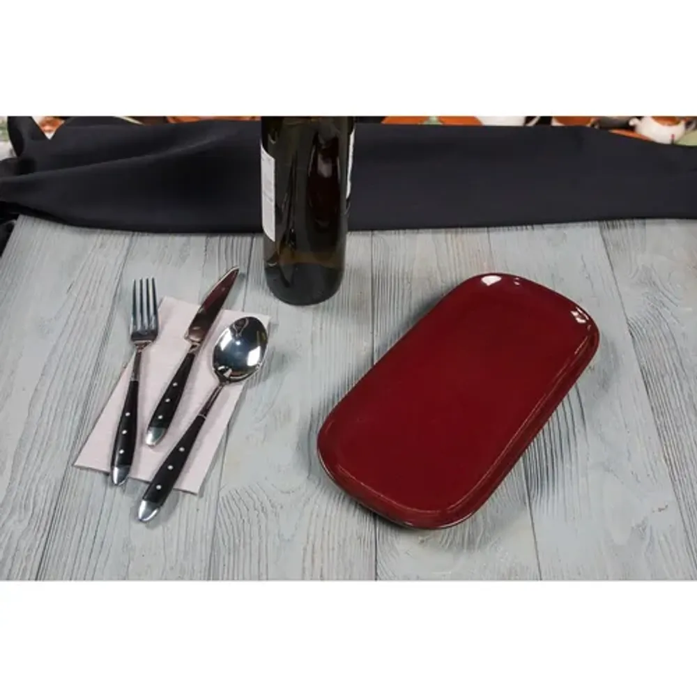 Блюдо овальное 29,2*14*2 см Evolution Dark Red P.L. Proff Cuisine [1]