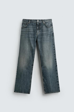 ZARA ДЖИНСЫ FLARE FIT, ЧЕРНИЛЬНО-СИНИЙ