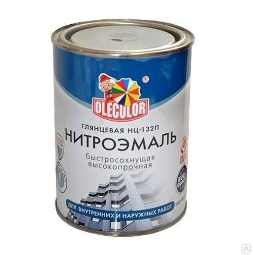 Эмаль НЦ 132П OLECOLOR черный (1,7кг)