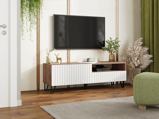 дуб вотан / белый глянец