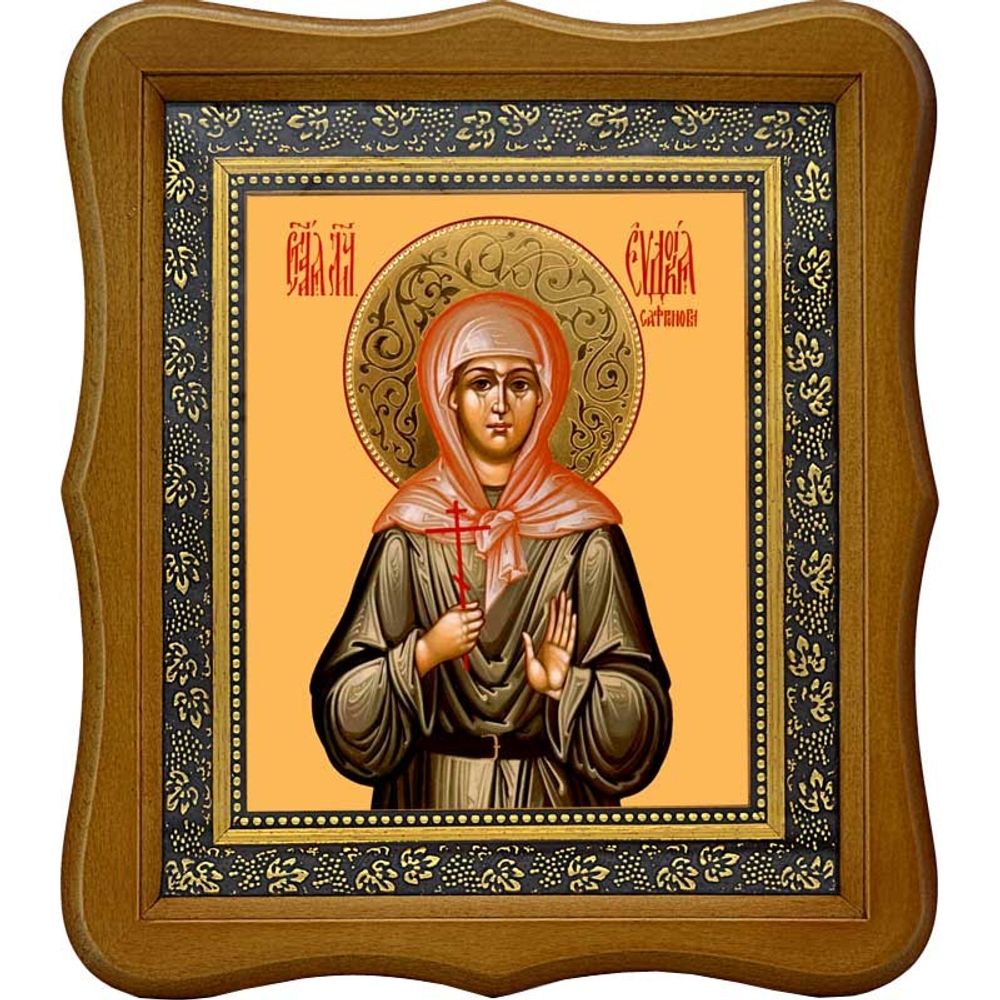 Евдокия Сафронова мученица. Икона на холсте.