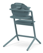 Стульчик для кормления Cybex Lemo 4 в 1 с мягкими чехлами Comfort Inlay Stone Blue/Suede Grey