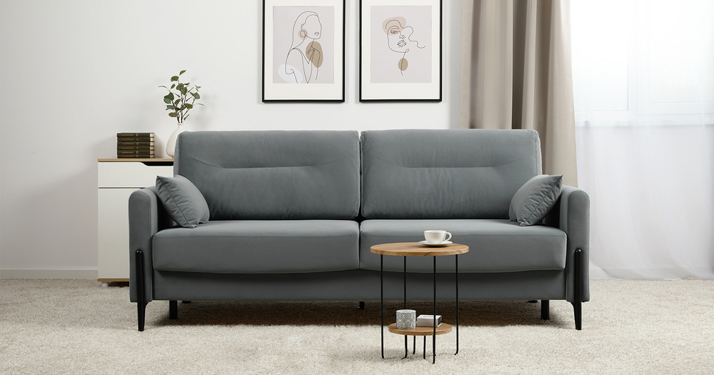 Барселона диван-кровать (СЕРО-ГОЛУБОЙ)