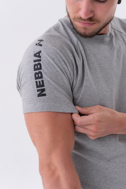 Мужская футболка Nebbia Sporty Fit T-shirt “Essentials” 326 L.grey