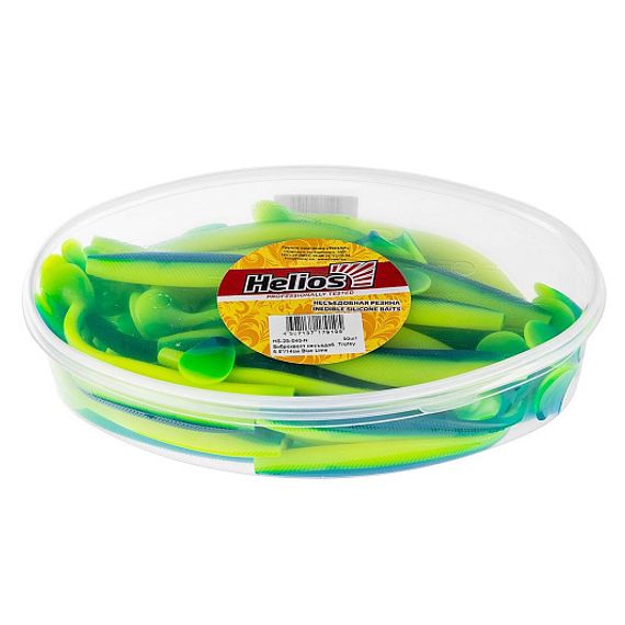 Виброхвост несъедоб. Trofey 5.5&#39;/14см Blue Lime 50шт. (HS-25-040-N) Helios