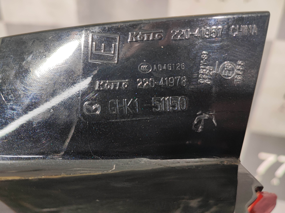 Фонарь зaдний левый Mazda 6 (GJ) 12-18 Б/У Оригинал GHK151160B