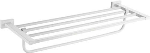 5019-F Полотенцедержатель двойной  (БЕЛЫЙ) ViEiR  (10/1шт)