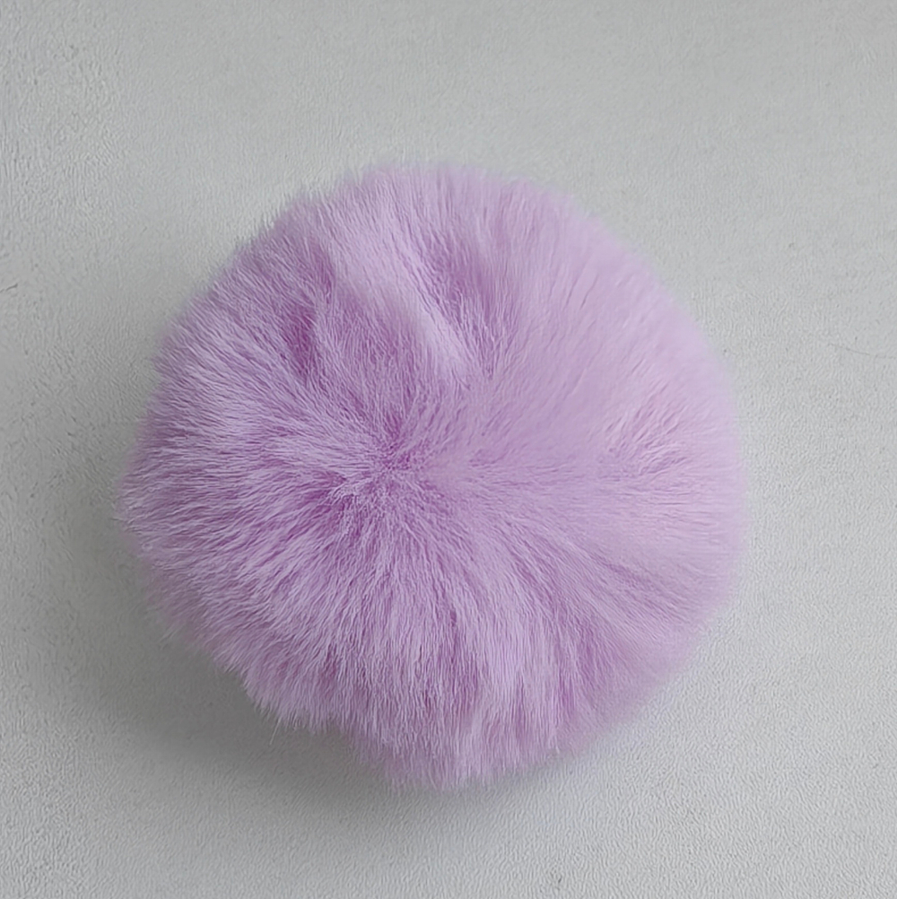 Помпон из искусственного меха "Сирень" d=7 см