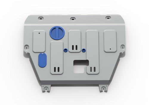 Защита картера и КПП Rival для JAC JS4 2022-н.в./Москвич 3 2022-н.в., алюминий 3 мм, с крепежом, штампованная, 333.9206.1