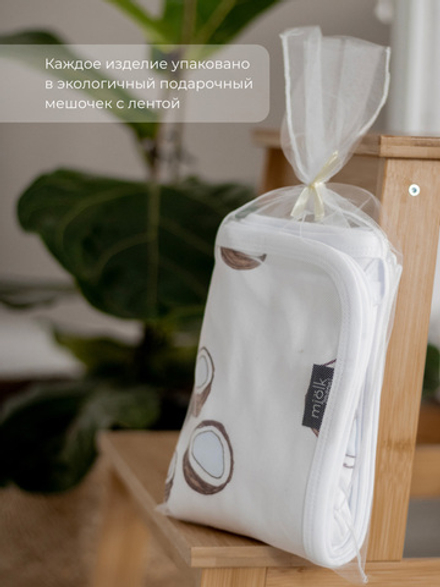 Муслиновое лёгкое одеяло Mjölk Кокосы