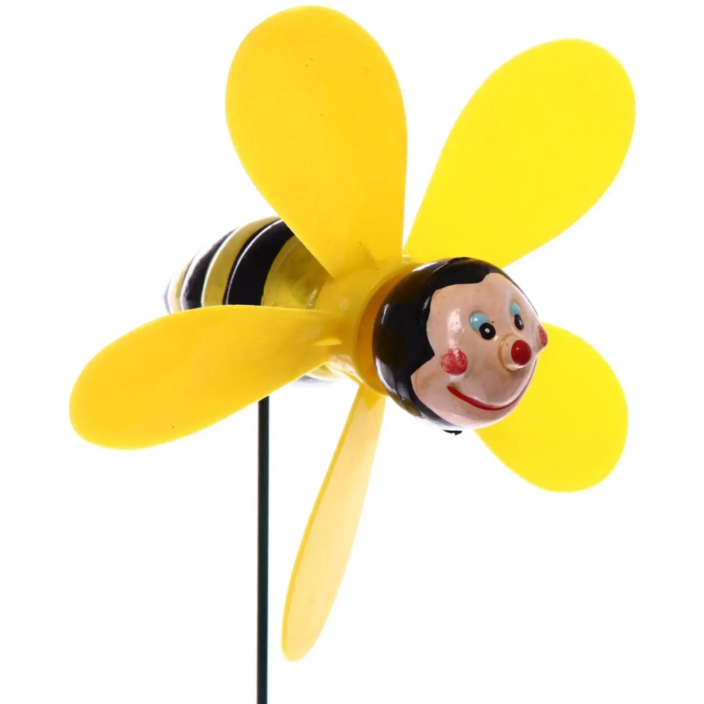 Фигура на спице «Пчелка» 8*12*60см ветрячок для отпугивания птиц