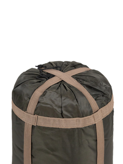 Спальный мешок Naturehike U350S  с капюшоном, коричневый (NH20MSD07), молния справа