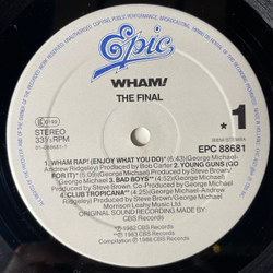 Винтажная виниловая пластинка LP George Michael Wham, The Final (Нидерланды 1986)