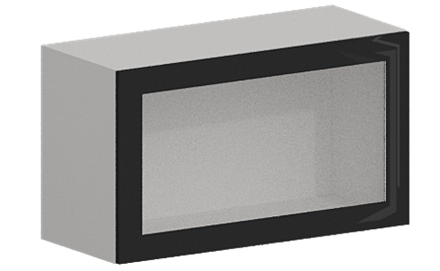 Кухня Модуль ШВГС 809 Ликата / Графит Глянец