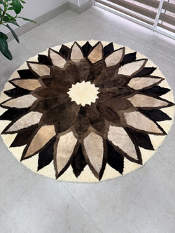 Ковер шкура натуральная овчина меховой