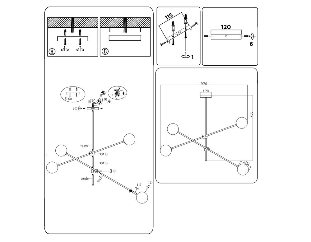 Ambrella Подвесной светильник Modern TR2505