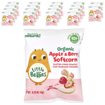 Little Bellies, Органическое яблоко и ягоды, мягкая кукуруза, от 10 месяцев, 18 пакетиков по 8 г (0,28 унции)