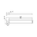 Вешалка для полотенец Jaquar AKP-CHR-35715P