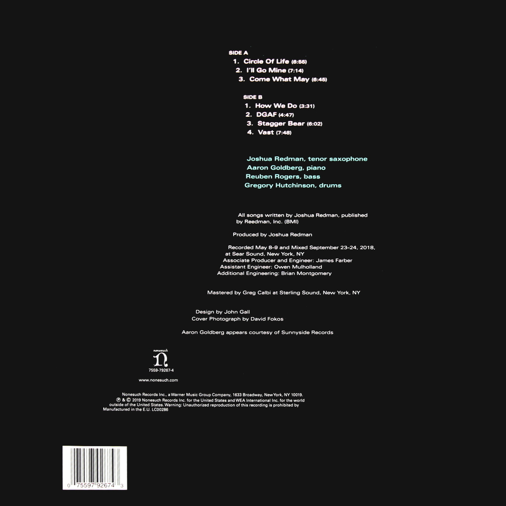 Joshua Redman Quartet / Come What May (LP)