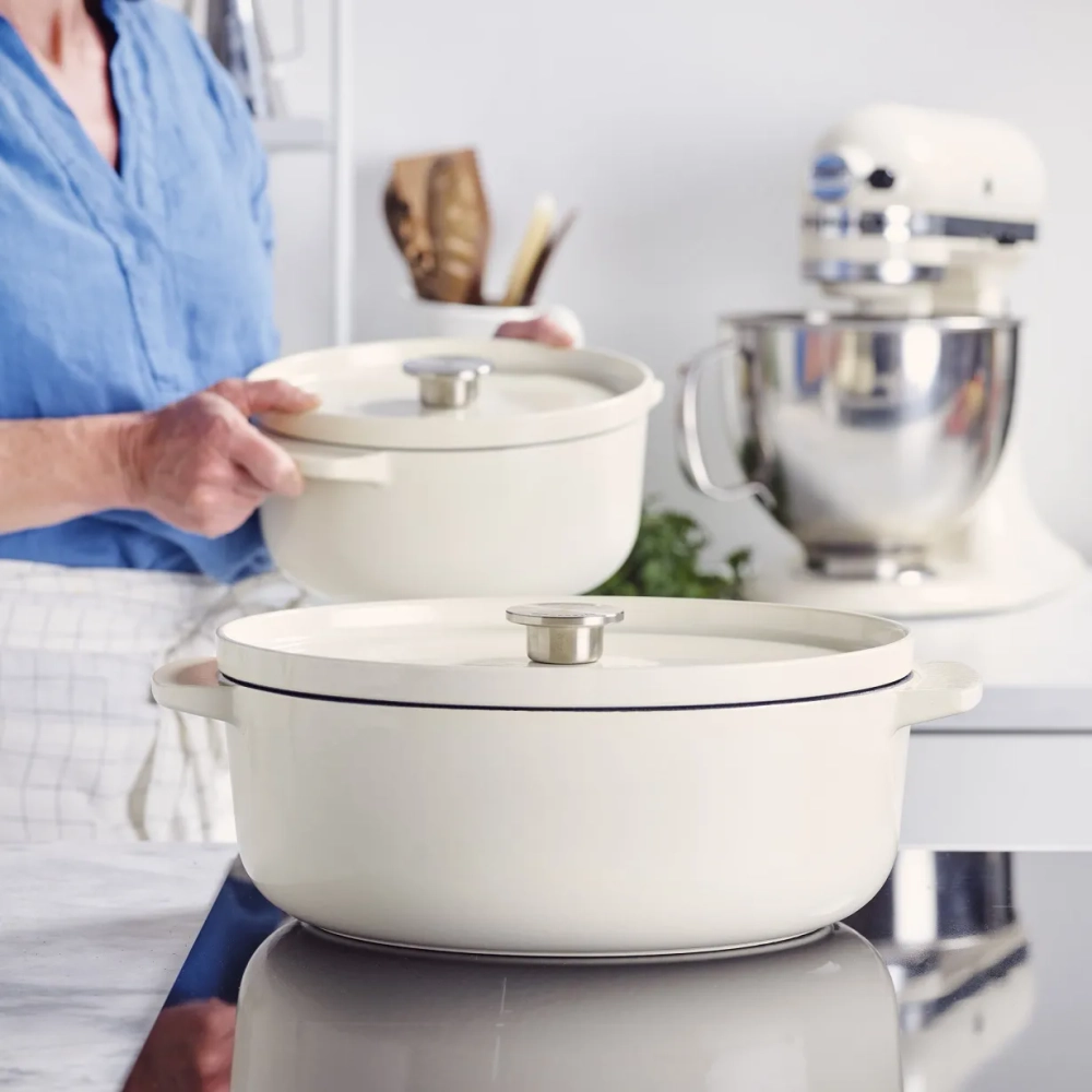 KitchenAid Чугунная кастрюля 26 см 5,2 л с кремом EAN 4894871009356