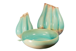 Элитная ваза декоративная керамическая высокая Paradise от S. Bernardo из Португалии