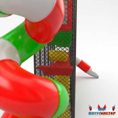 Плоский лабиринт «Полянка Жучков», 8,8×1,2×3,5 м