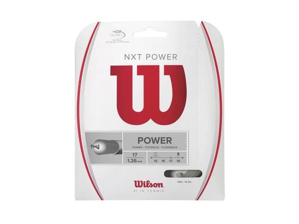 Струны для тенниса WILSON NXT POWER Сеты (1 натяжка) 12 м