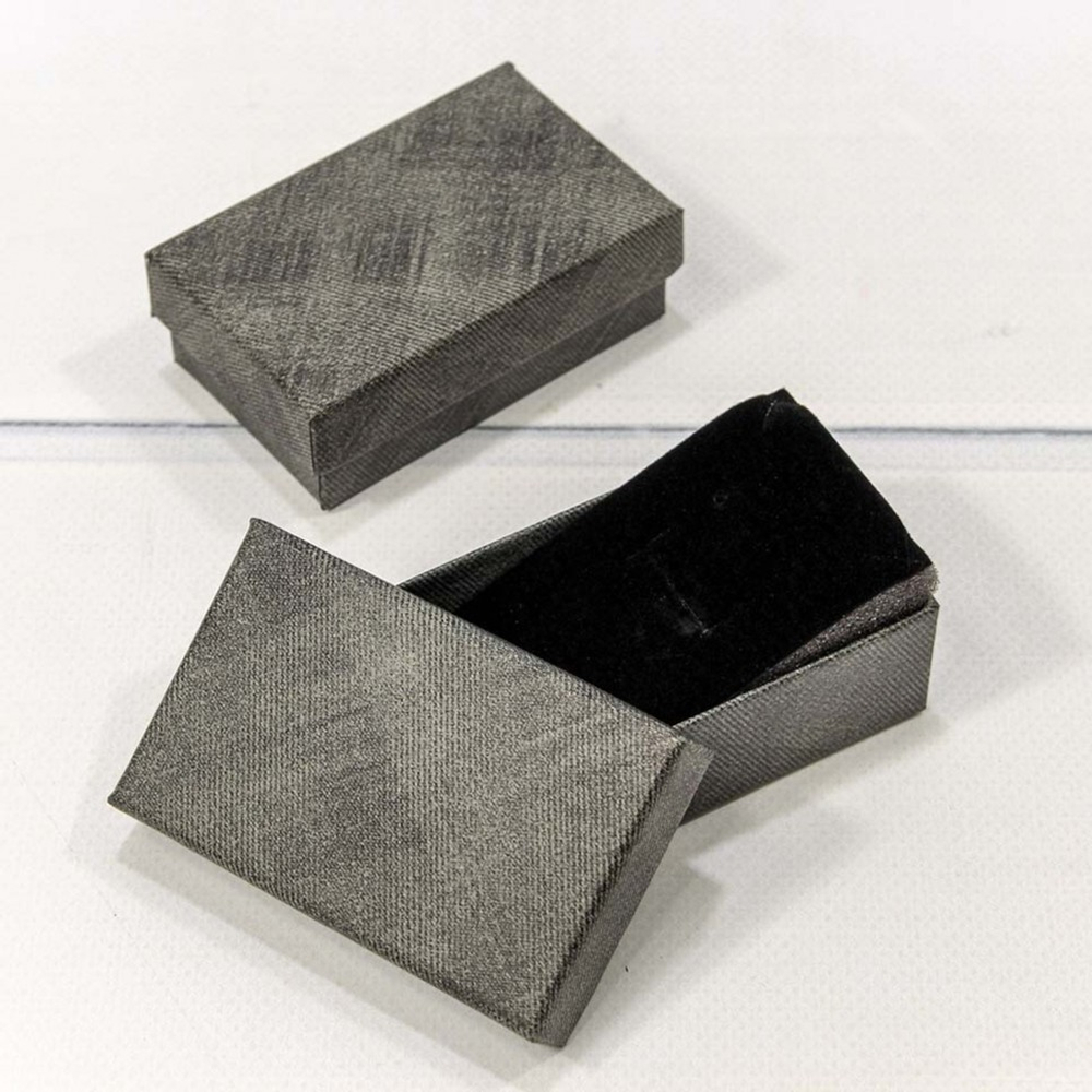 Коробка Ювелирная 8х5х2.5 см Набор 2 шт (Серый)