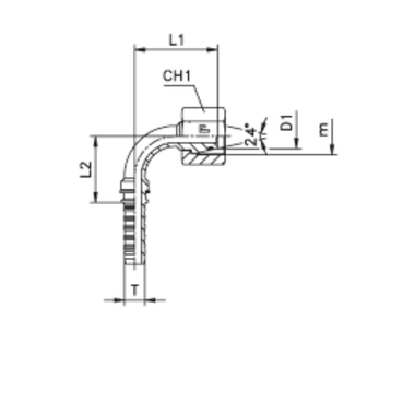 Фитинг DN 10 DKO-L (Г) 16x1.5 10 (90)
