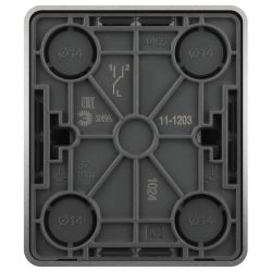 Переключатель ЭРА Эксперт 11-1203-03 10АХ-250В IP2 ОУ алюминий