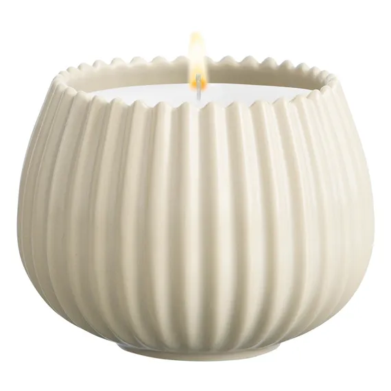 Свеча ароматическая spicy snowflakes из коллекции edge, бежевый, 30 ч