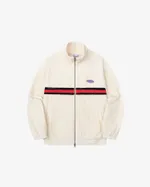 Олимпийка Ymkashix велюровая Stripe track белая