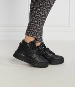 Кожаные кроссовки krew max kc kollar Karl Lagerfeld - черный(KL63350)