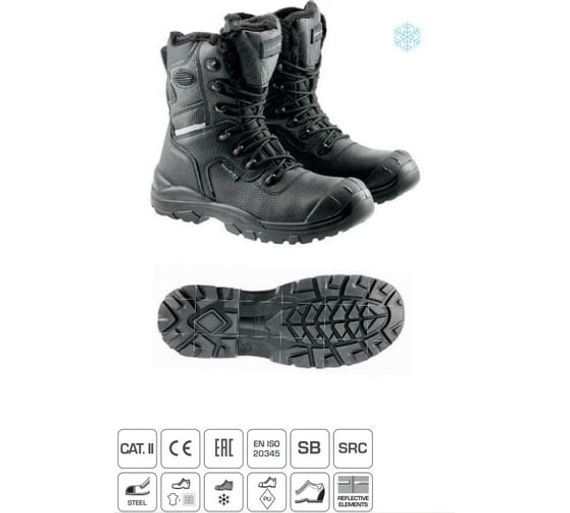 Ботинки рабочие утепленные высокие WETTER SRC S3 Högert, арт. HT5K563