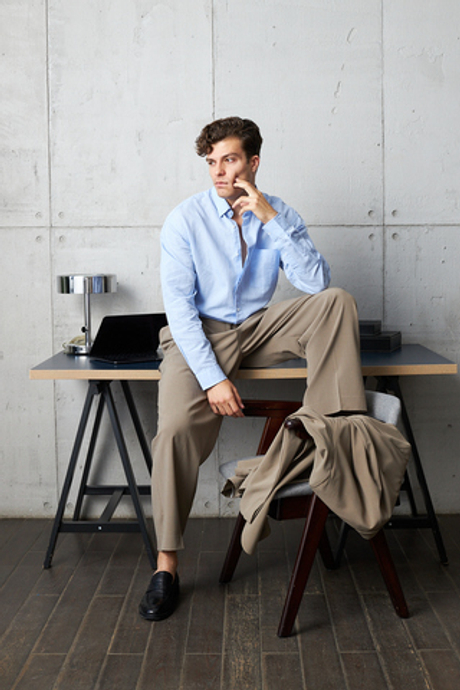 Голубая рубашка LAINE